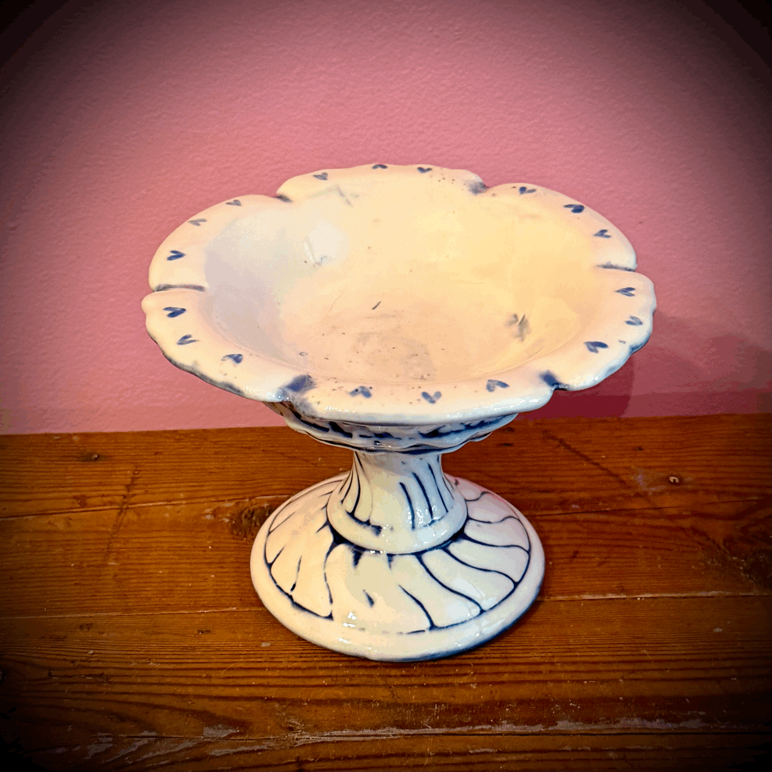 Blue Hearts Pedestal