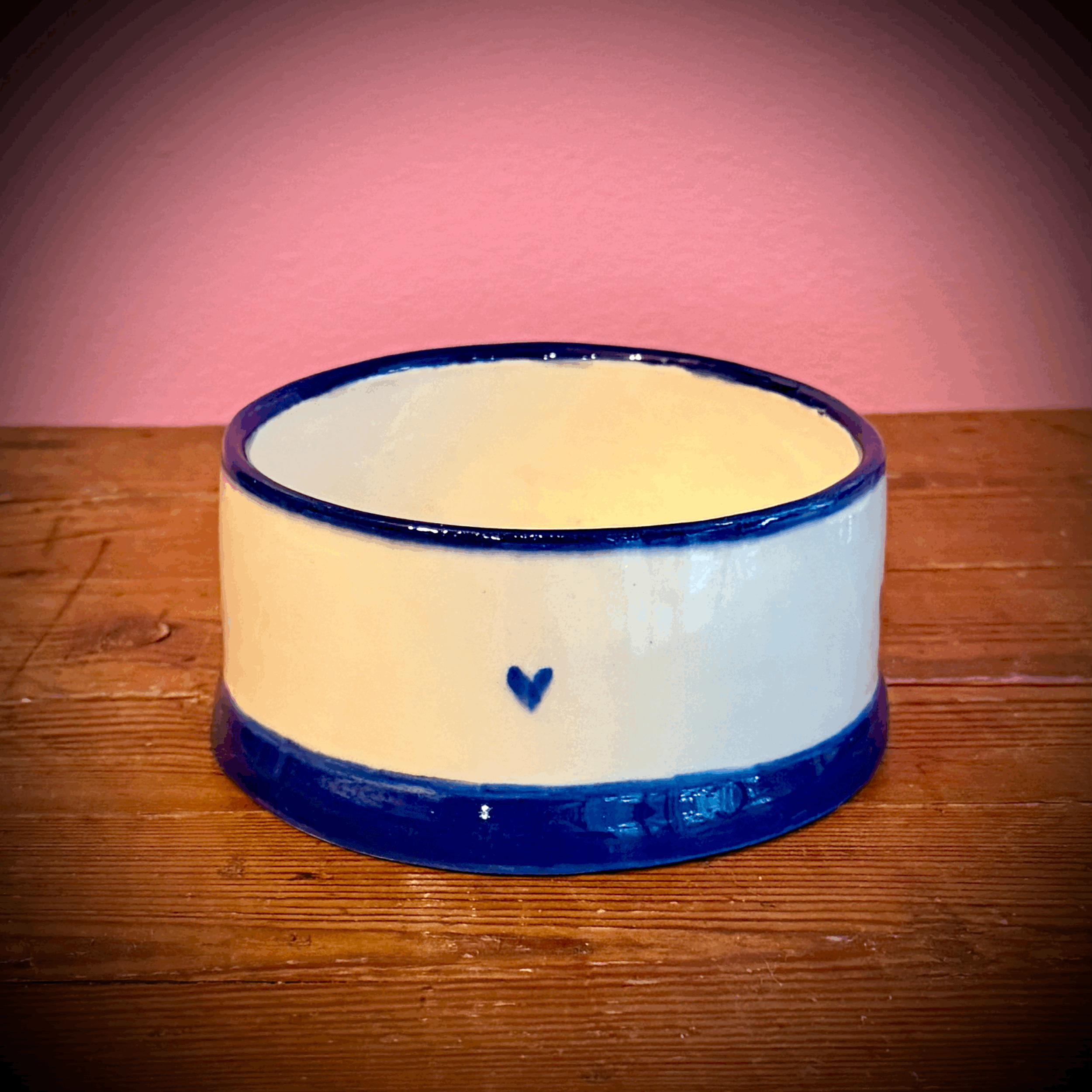 Blue Heart Bowl Medium