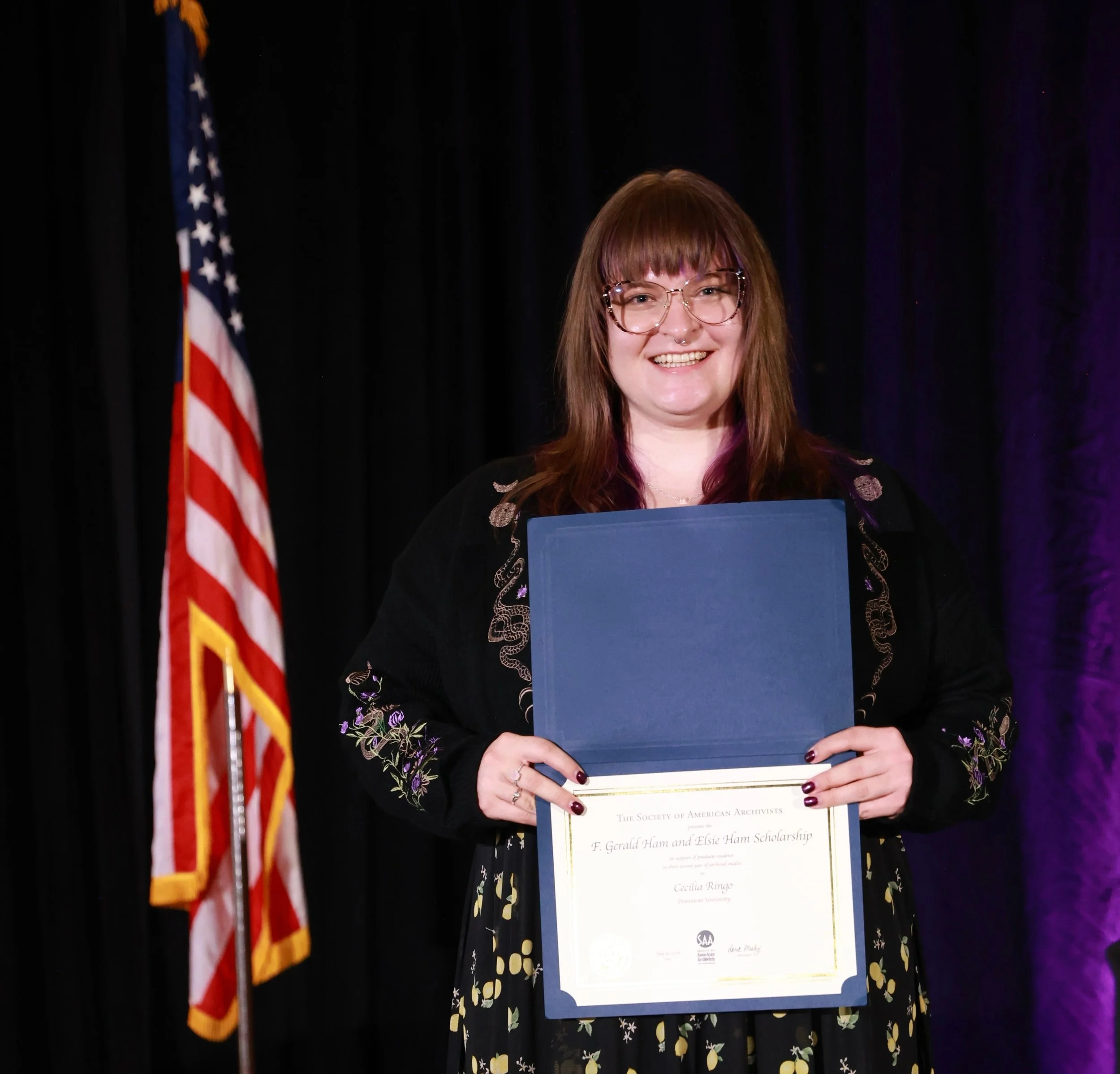 The Society of American Archivists honors Cecilia Ringo