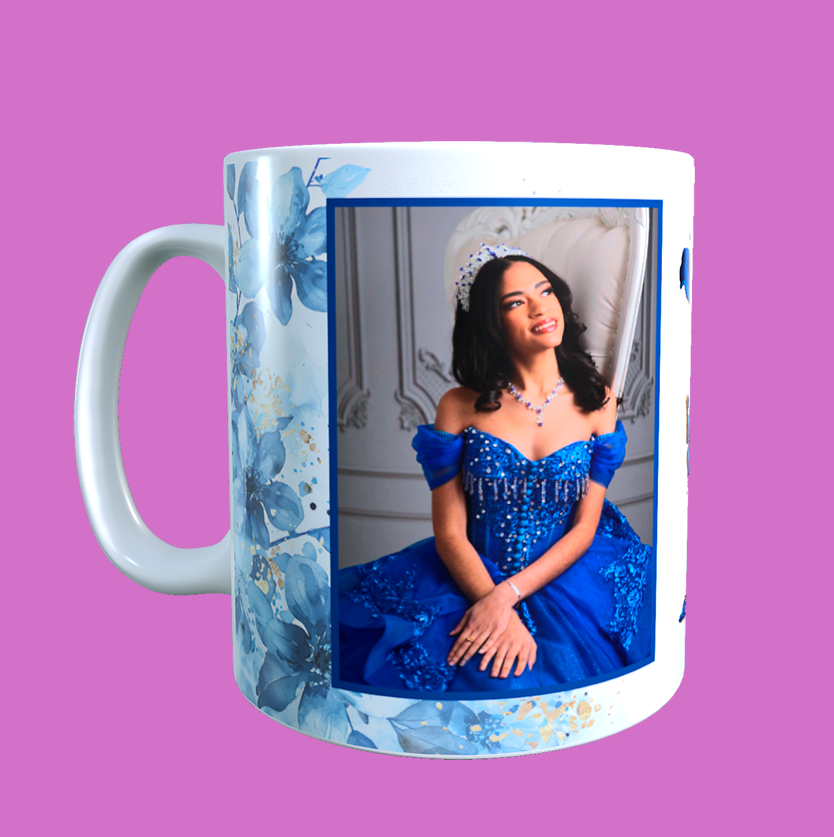 Noelia - 16 Tazas Blacas de Ceramica