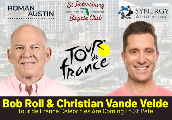 Cycling Legends Bob Roll and Christian Vande Velde visit St Pete on Feb 21