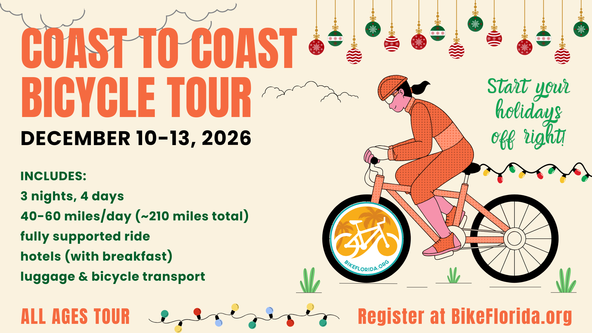 All Ages C2C Bicycle Tour