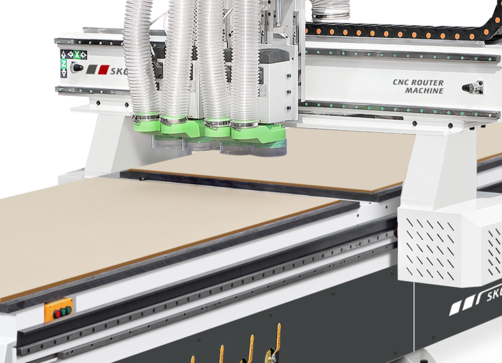 CNCルーターマシン、ダブルステーション