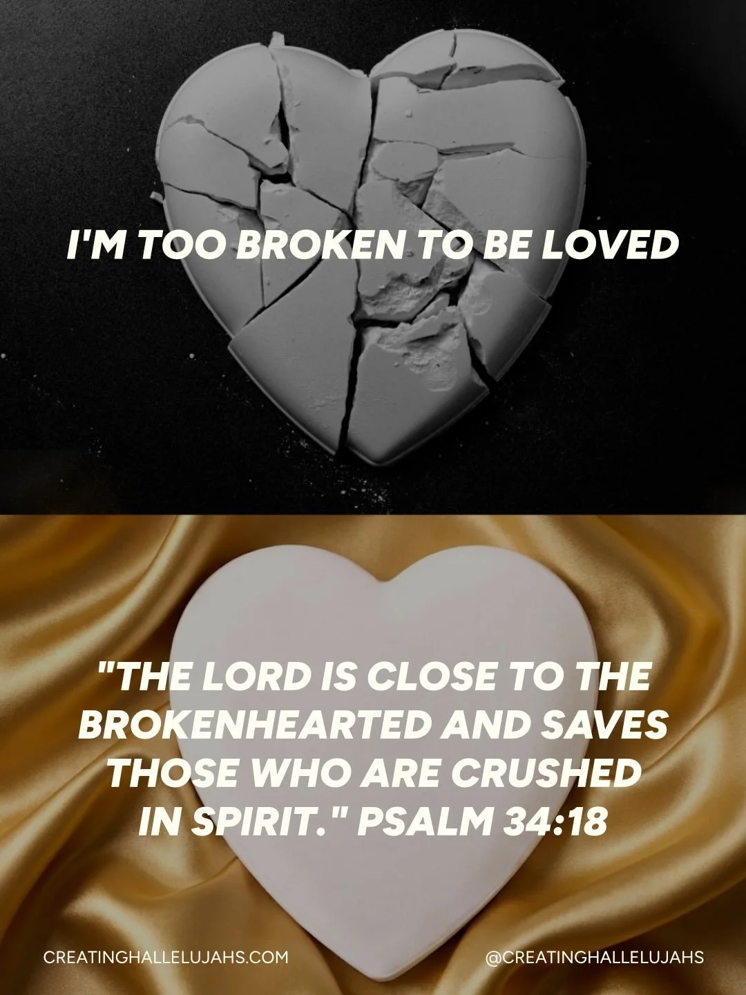 Don&rsquo;t believe the lie that God&rsquo;s love has conditions 💛

I spent so many years convinced that my history and mistakes made me &ldquo;damaged goods&rdquo; and that God was looking at me with nothing but disappointment. But the reality is, 