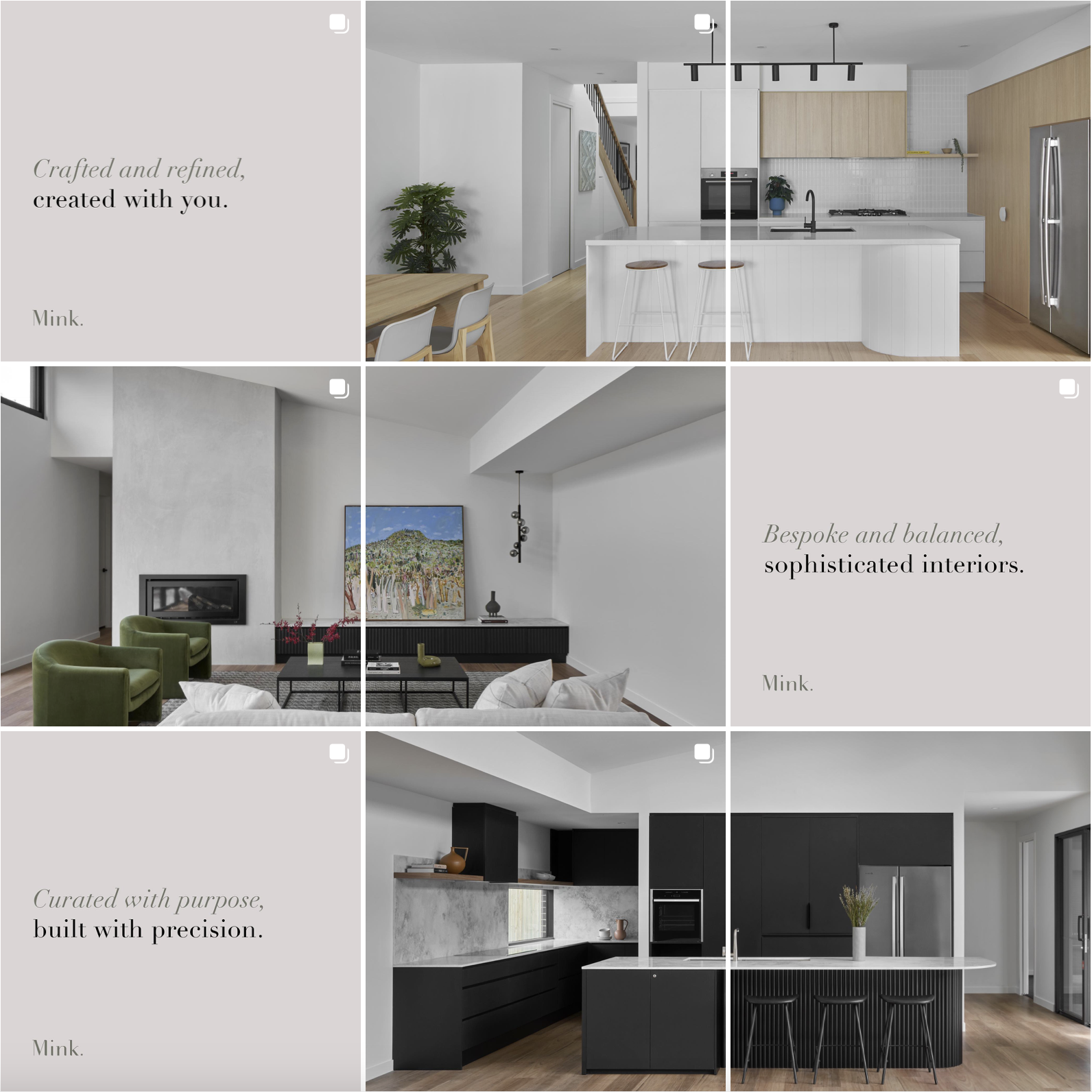 Mink Homes - Custom Home Builder, Logo Design, Brand Design, Website, Social Media, Marketing Management. Corporate Logo design for business, Small Business, Medium sized business, Rebrand