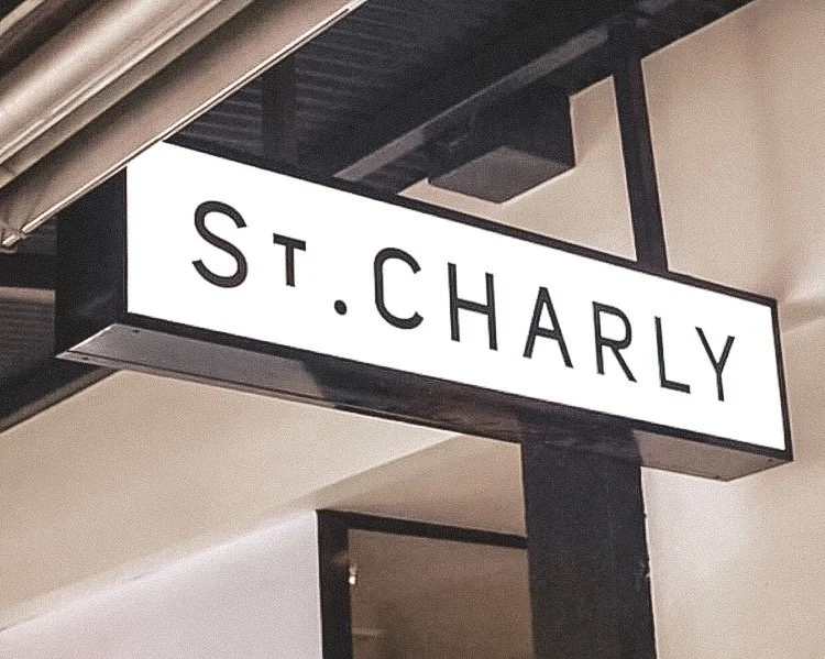 St. Charly Cafe Brand and Logo design by Ena Creative Studio.