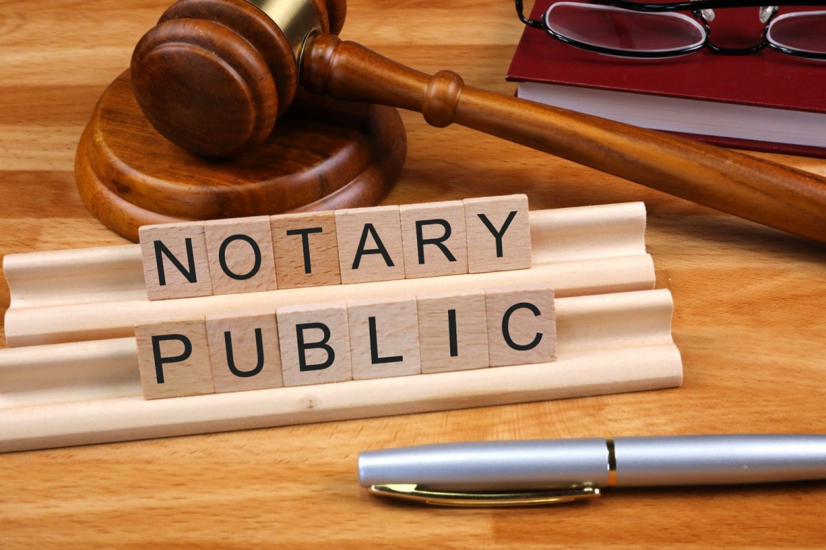 Scrabble holder with Notary Public on holder