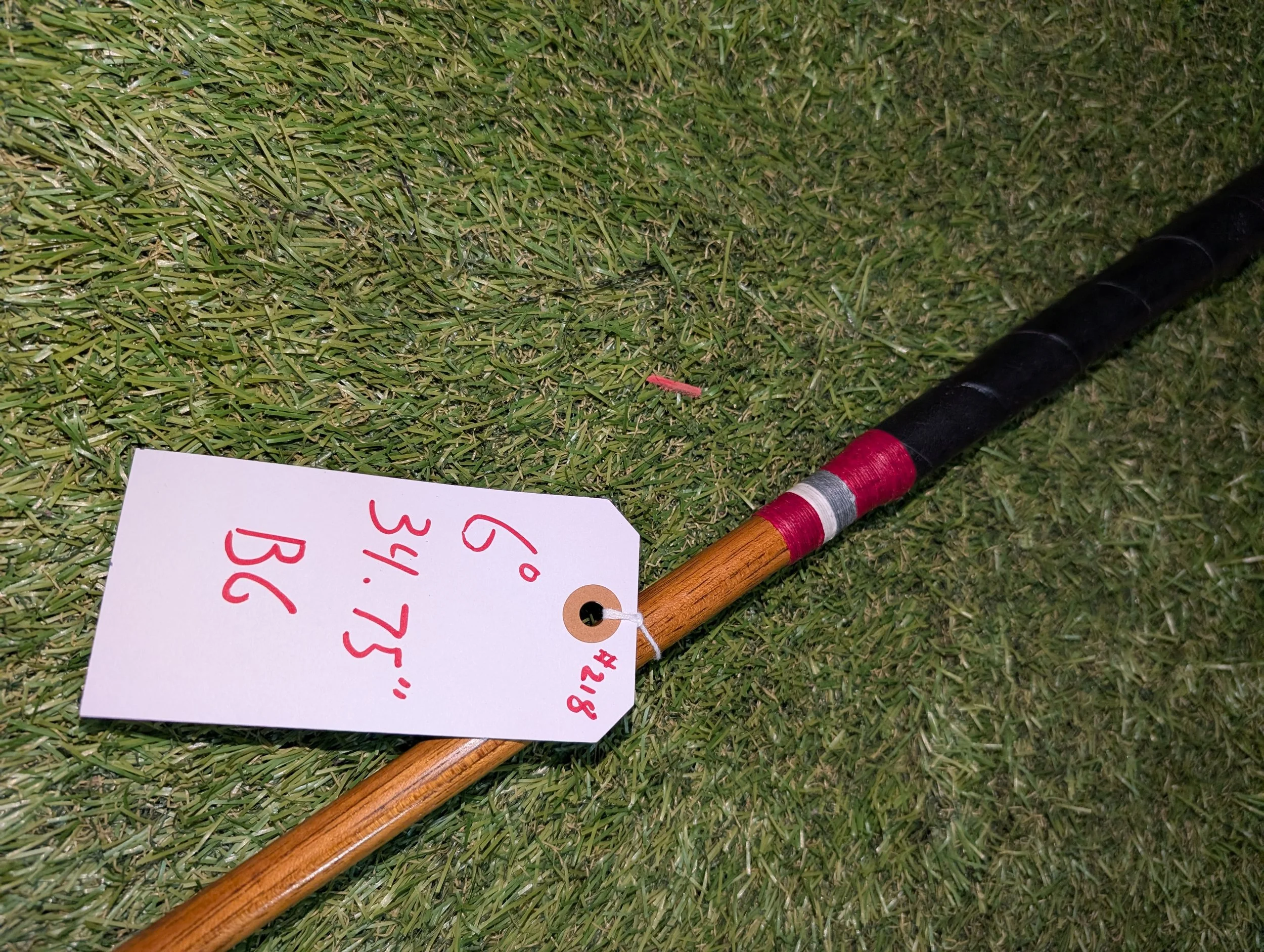Otey Crisman hickory golf club putter in Alabama Crimson Tide colors