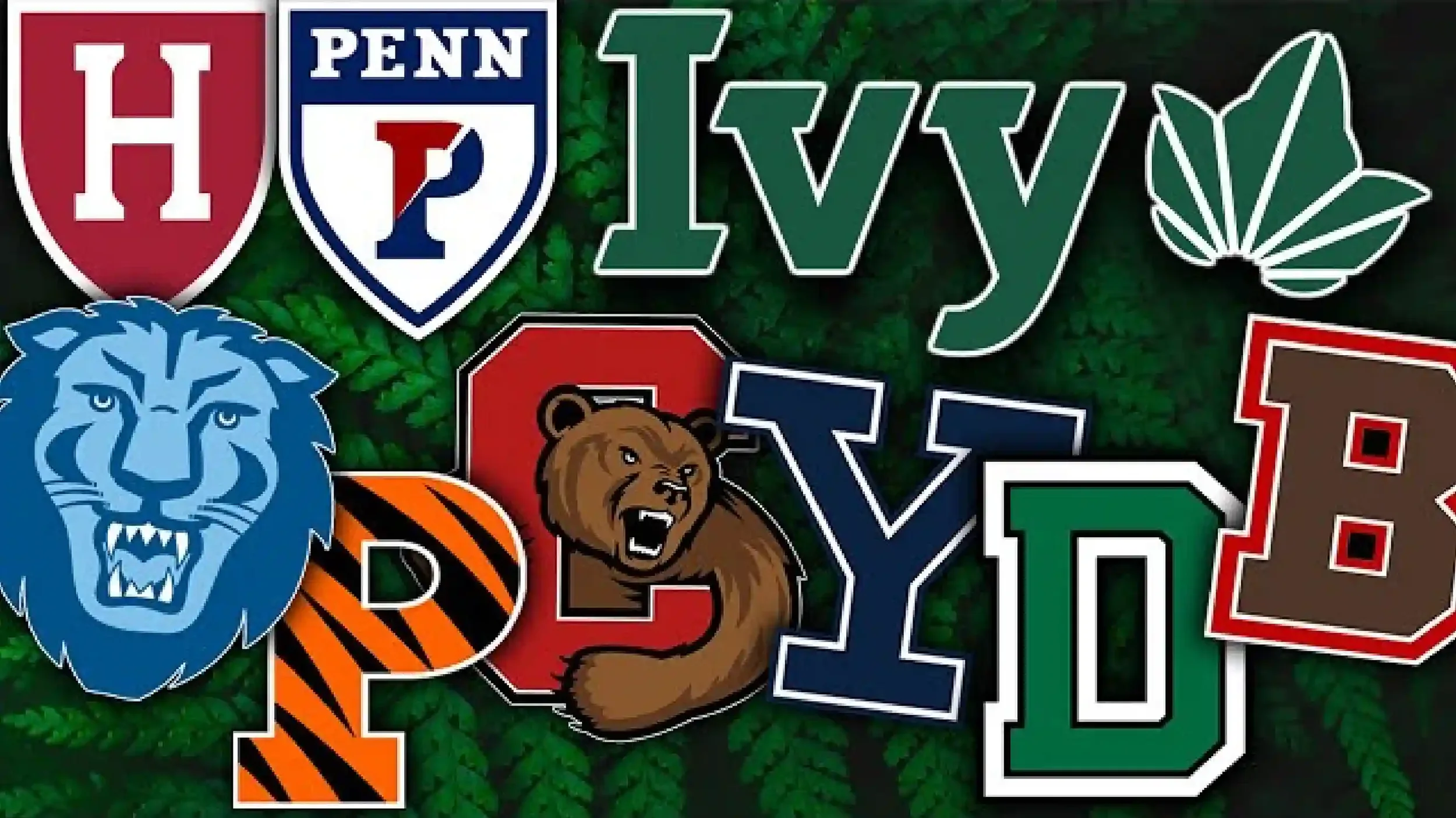 Collage of Ivy League university logos and mascots representing the end of test-optional admissions policies.