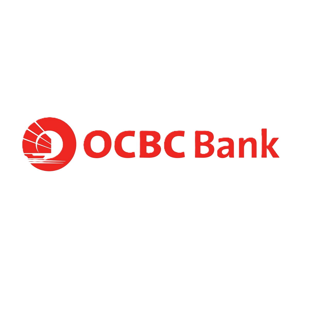OCBC Bank logo with red circular icon and red text.