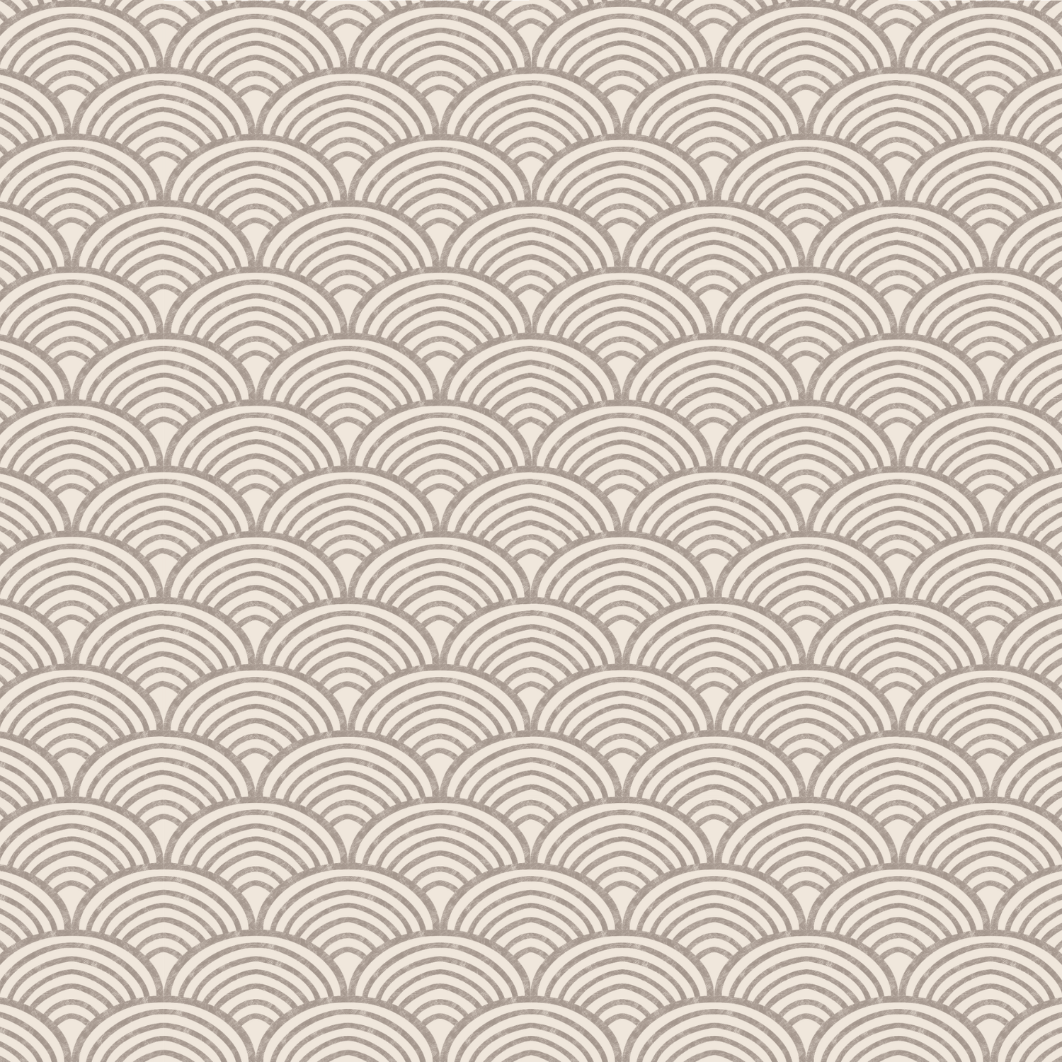 Japanese Waves (Seigaha) in Taupe