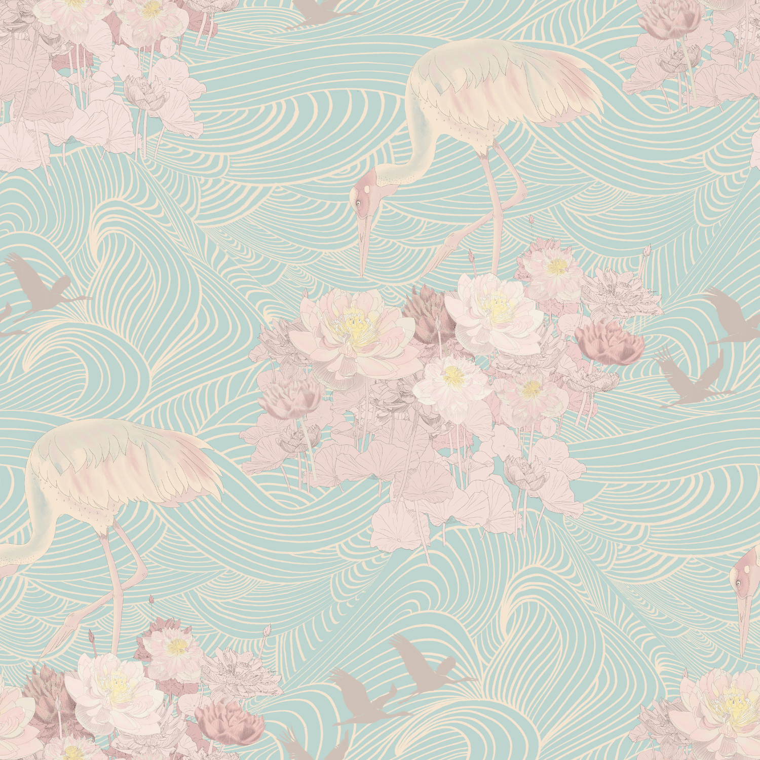 Lotus Pond - Mint Green