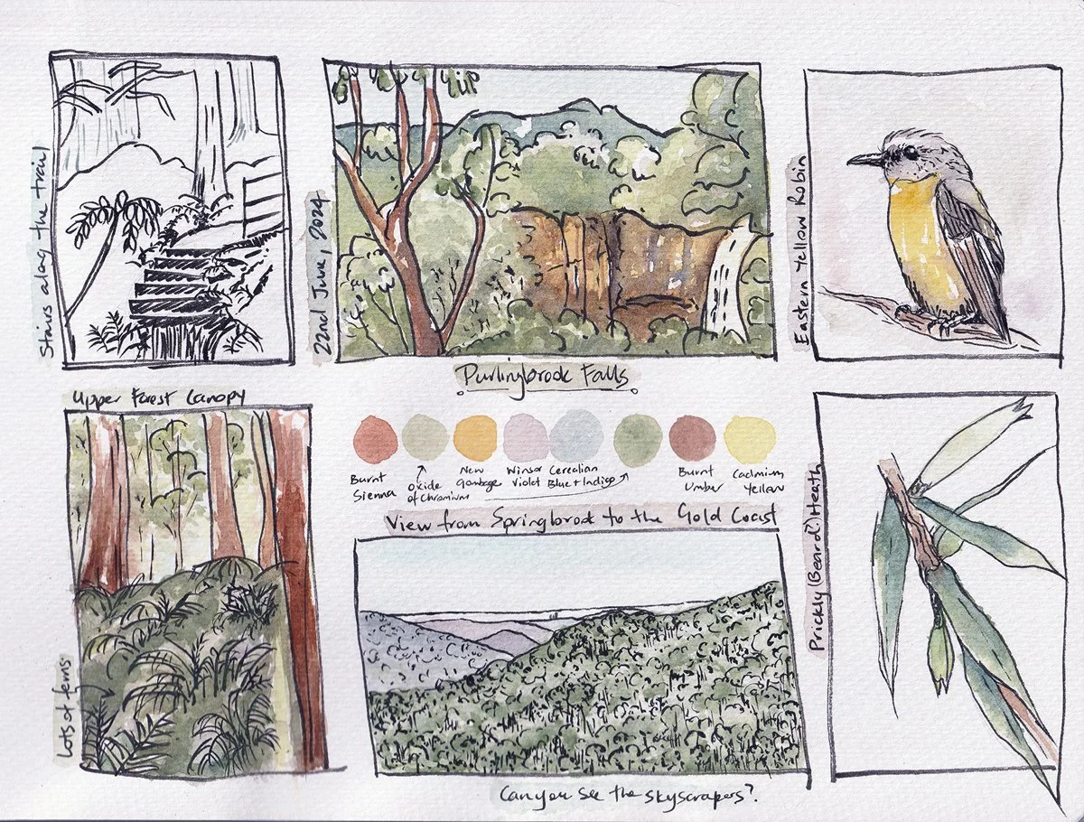 Kerry's Journal Page - Purlingbrook Falls, Springbrook National Park,  Q