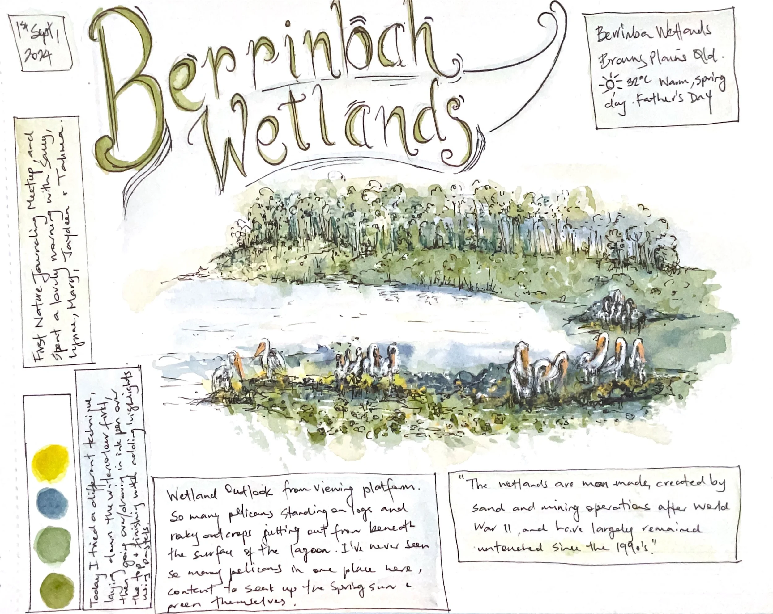 Kerry's Journal Page - Berrinbah Wetlands, Qld