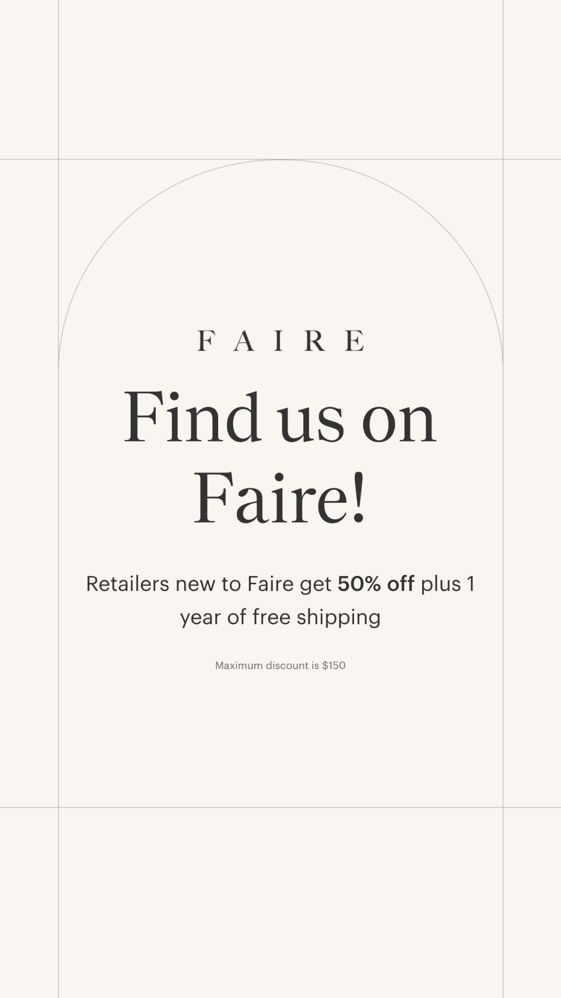 Find GoldenAsh on Faire. Retailers new to Faire may receive an introductory offer; terms shown in image.