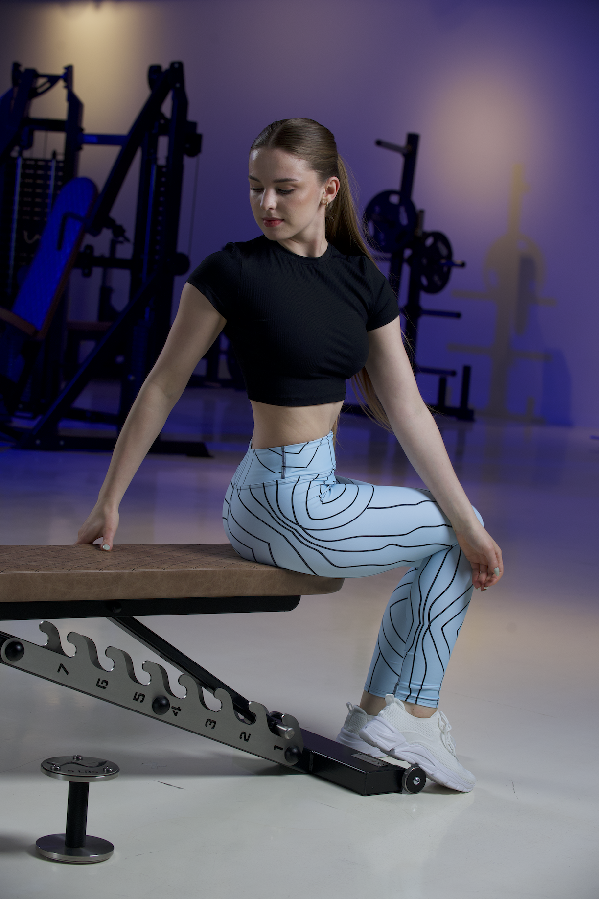 The Ava Blizzard Blue Leggings