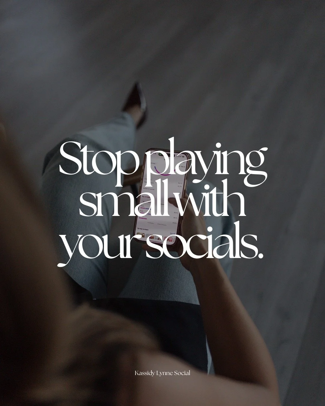 Stop playing small with your socials.

If you&rsquo;ve ever avoided creating content because it feels intimidating&hellip; or told yourself &ldquo;I&rsquo;ll post when I have something better to say&rdquo; you&rsquo;re not alone. A lot of business ow