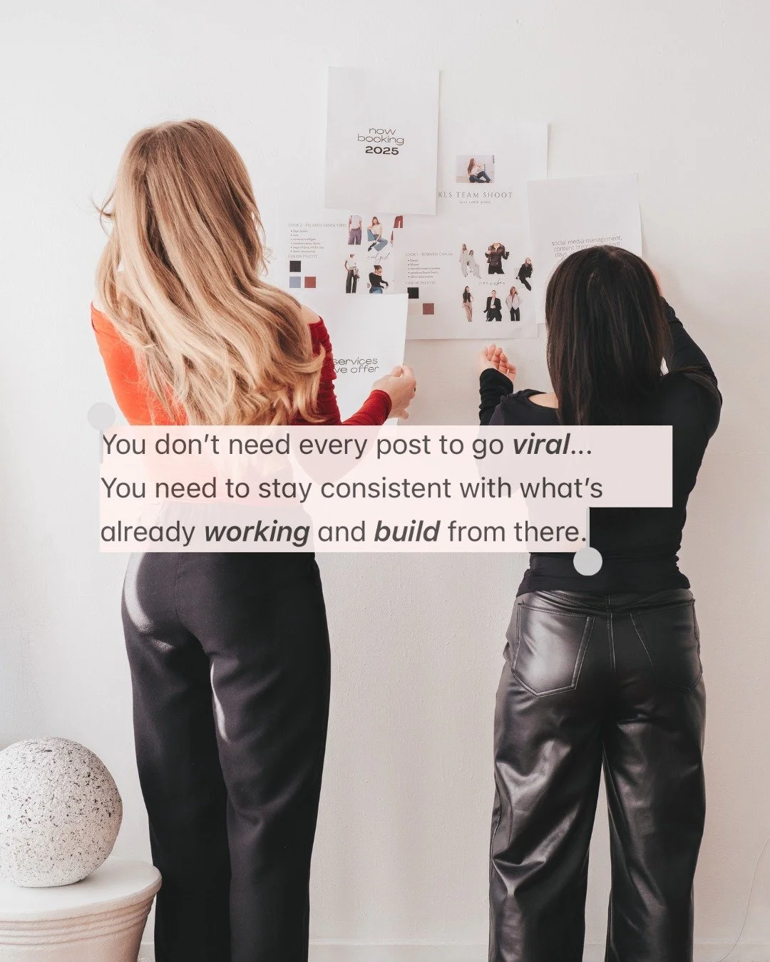Chasing the viral post? We get it. But what actually creates progress is staying consistent with what's already working and building from there.

Your audience is already telling you what resonates. The saves, the DMs, the comments that say "thi