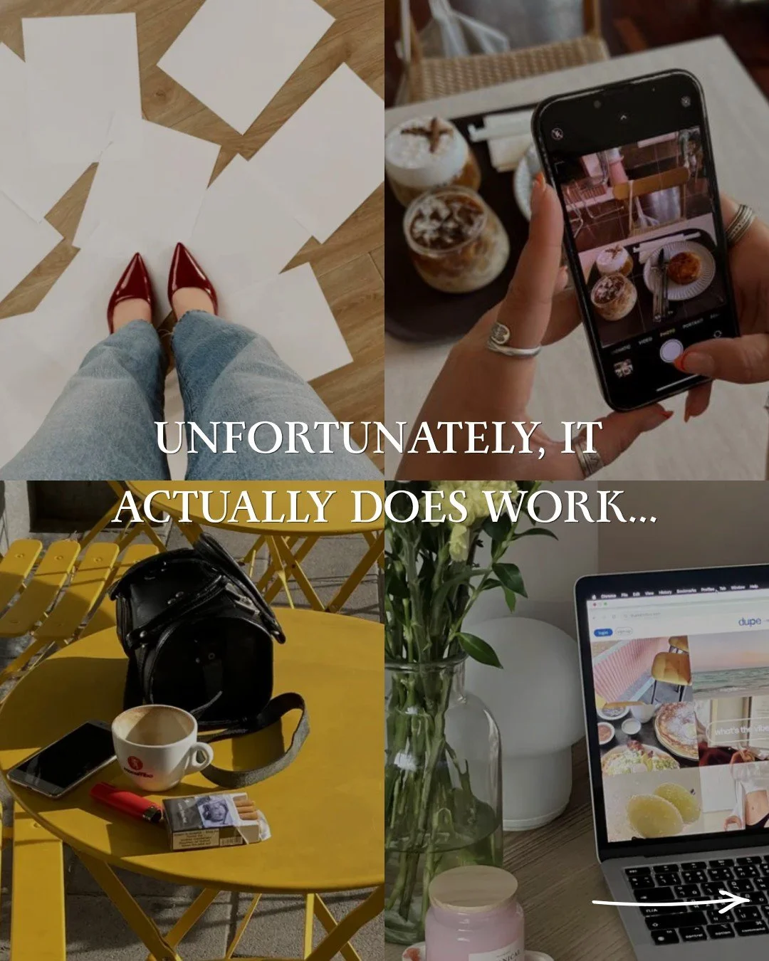 Unfortunately, it actually does work.

The brands that show up with intention, with a clear message and a strategy behind every post, are the ones that actually grow. 

Because their audience feels something when they scroll past their content. Becau