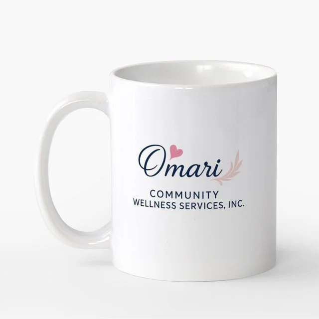 Omari Community Wellness Logo Mug — 11oz