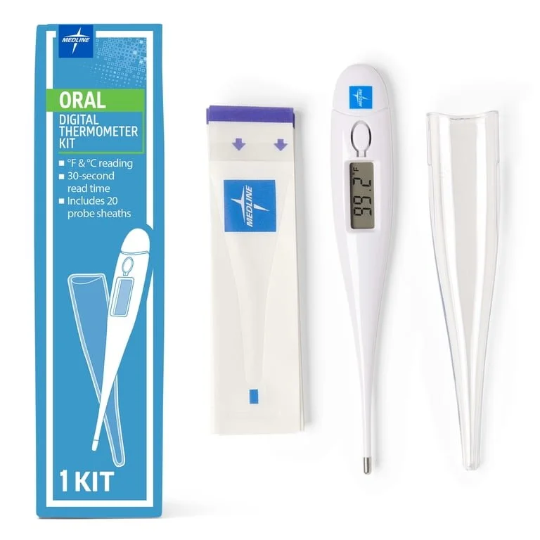 Digital Oral Thermometer with 20 Probe Covers