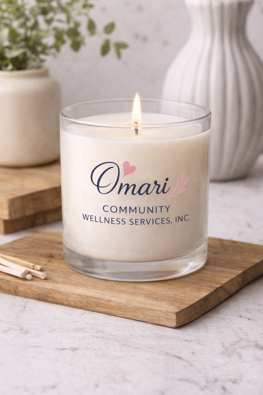 Omari Community Wellness Self-Care Glow Candle