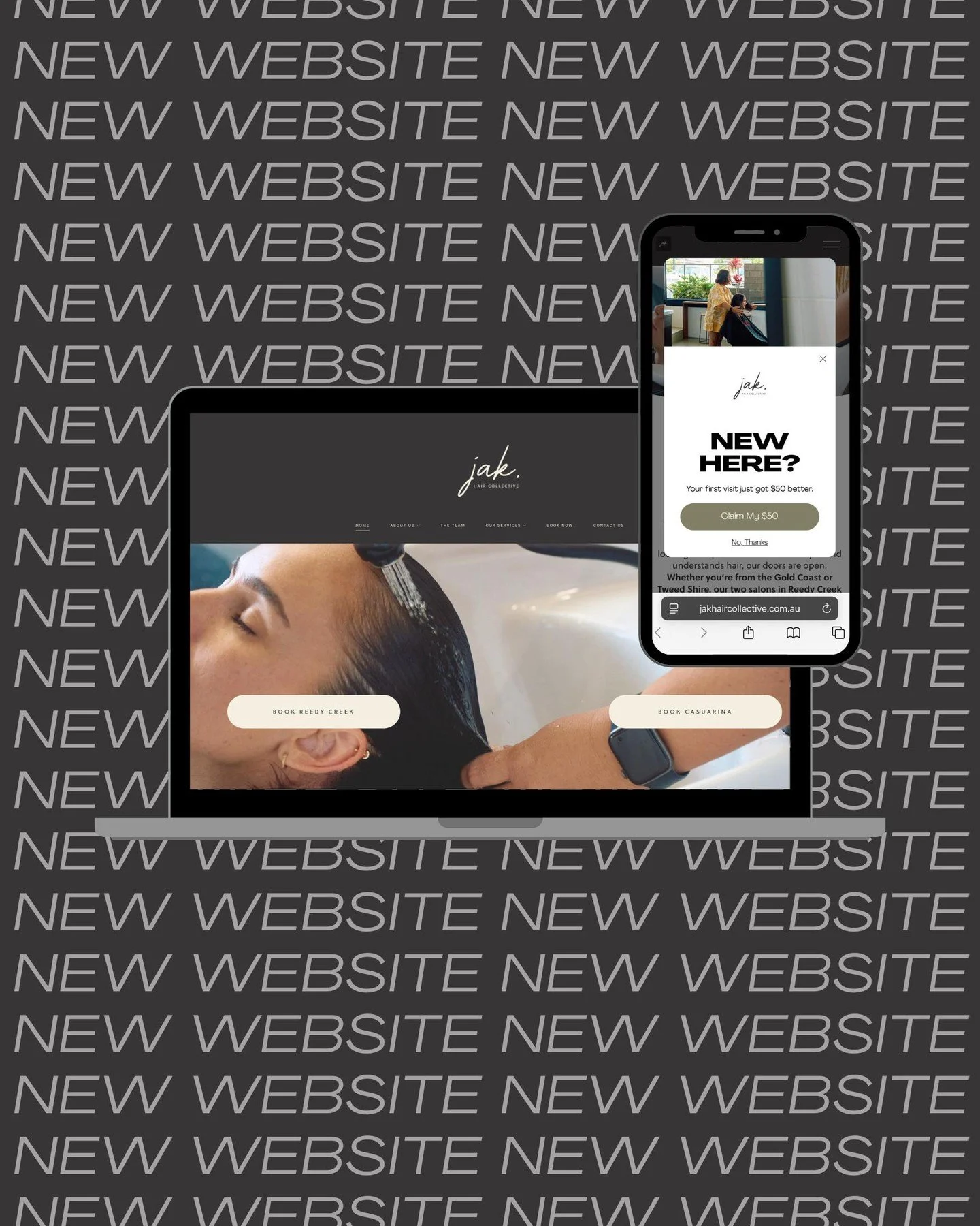 Our new online home is finally here.
ㅤ
It&rsquo;s everything we&rsquo;ve been working towards, modern, elevated, and all about YOU.
ㅤ
You can now:
&rarr; Read the story behind JAK
&rarr; Explore our signature Nanoplasty and Hair Extensions
&rarr; Fin