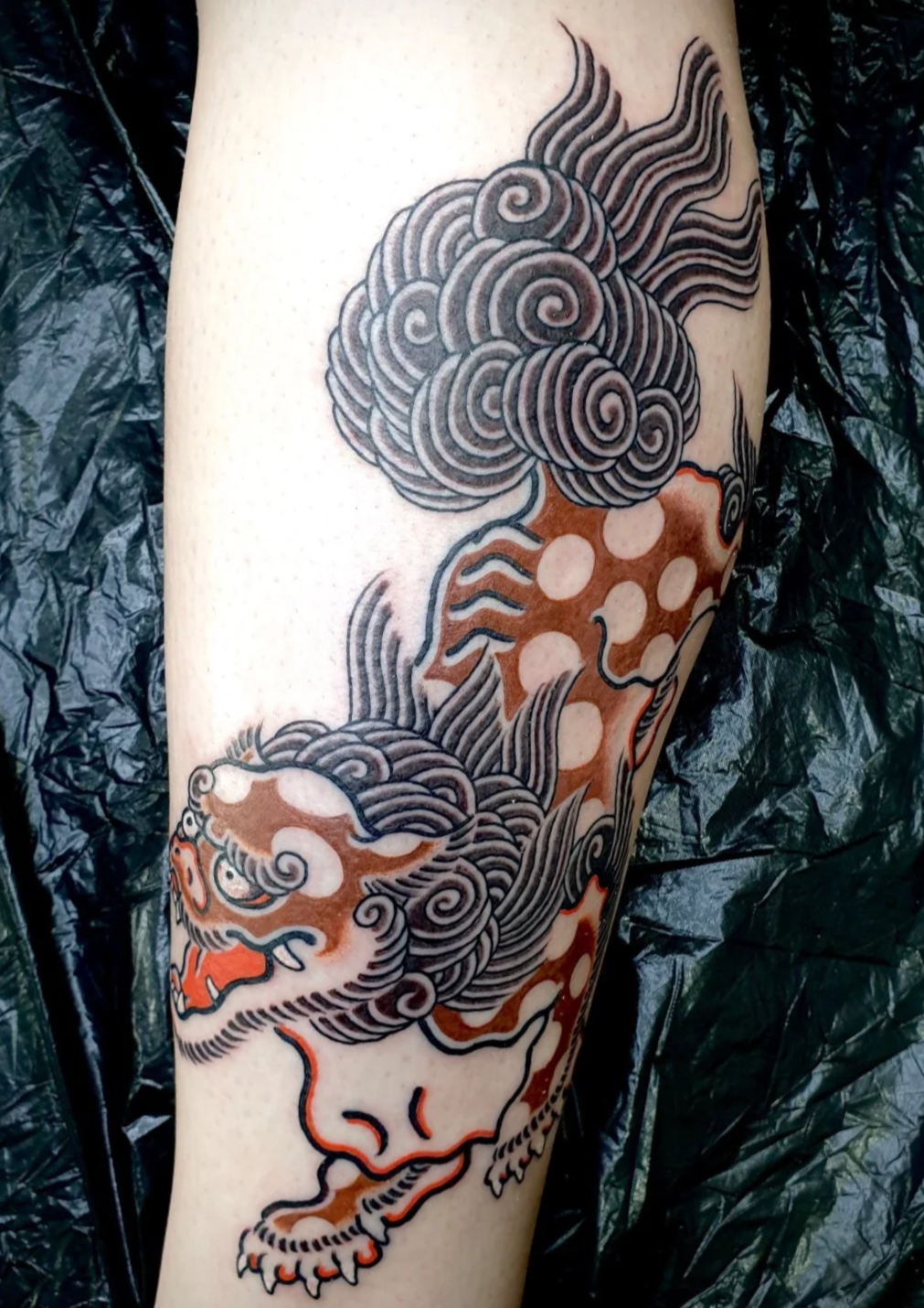 japanese foo dog tattoo