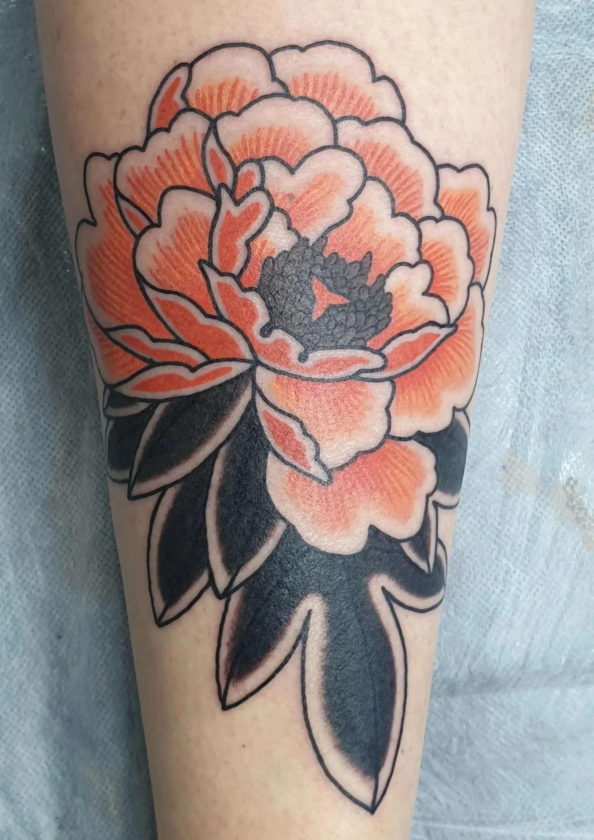 peony tattoo