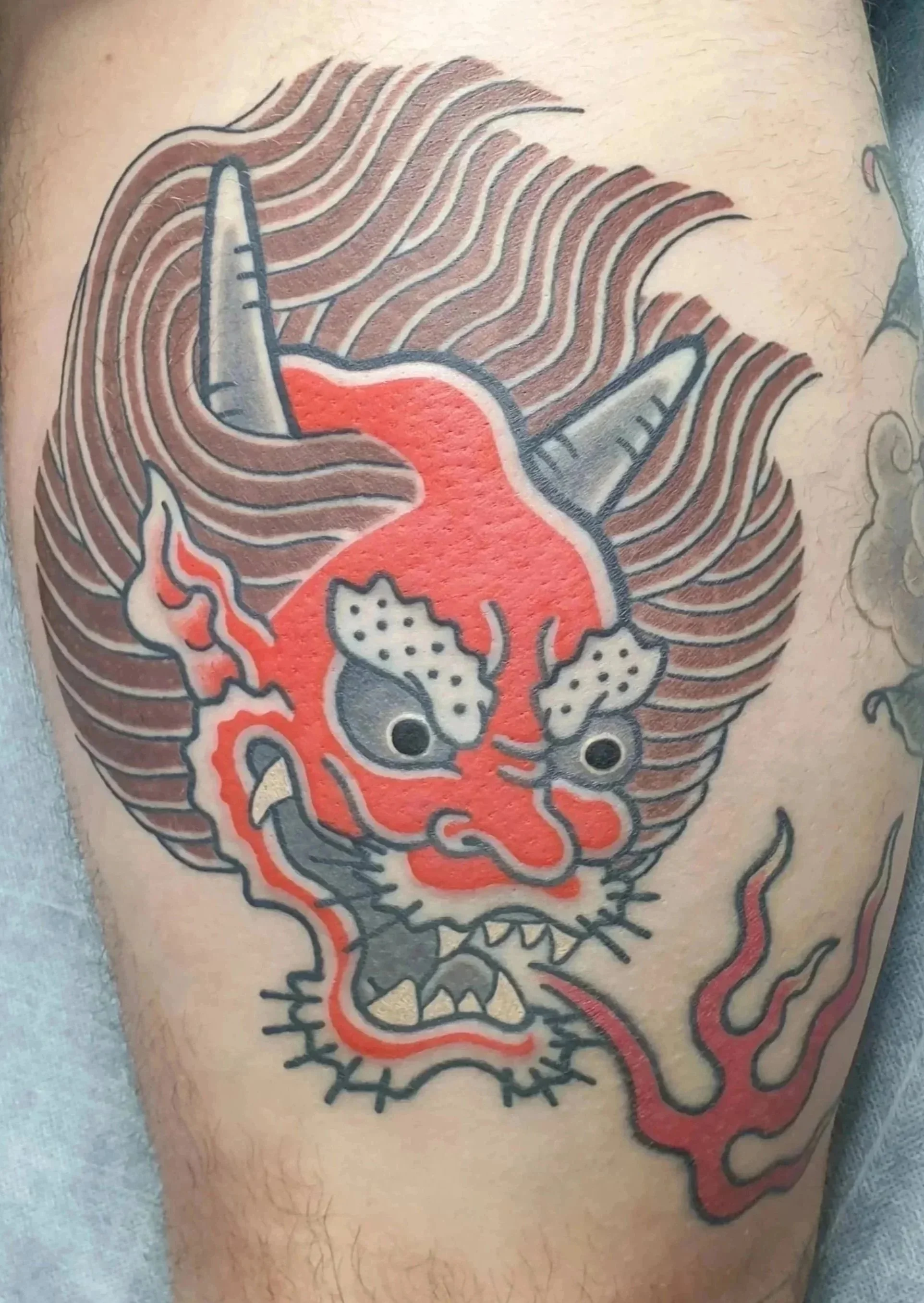 japanese oni tattoo