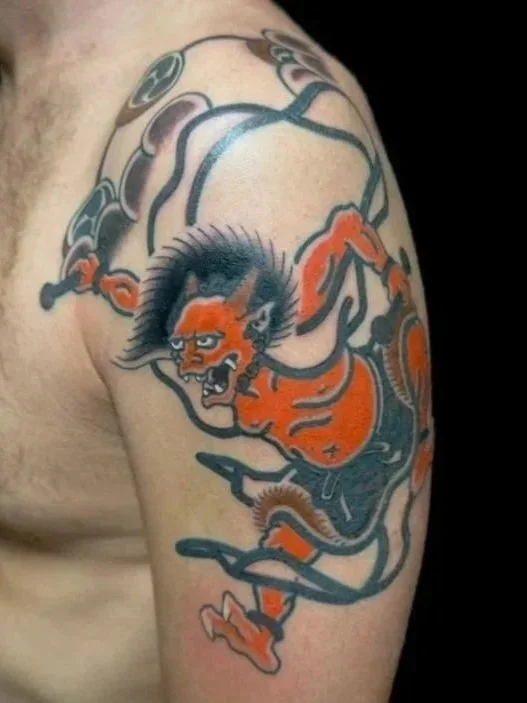 japanese tattoo raijin
