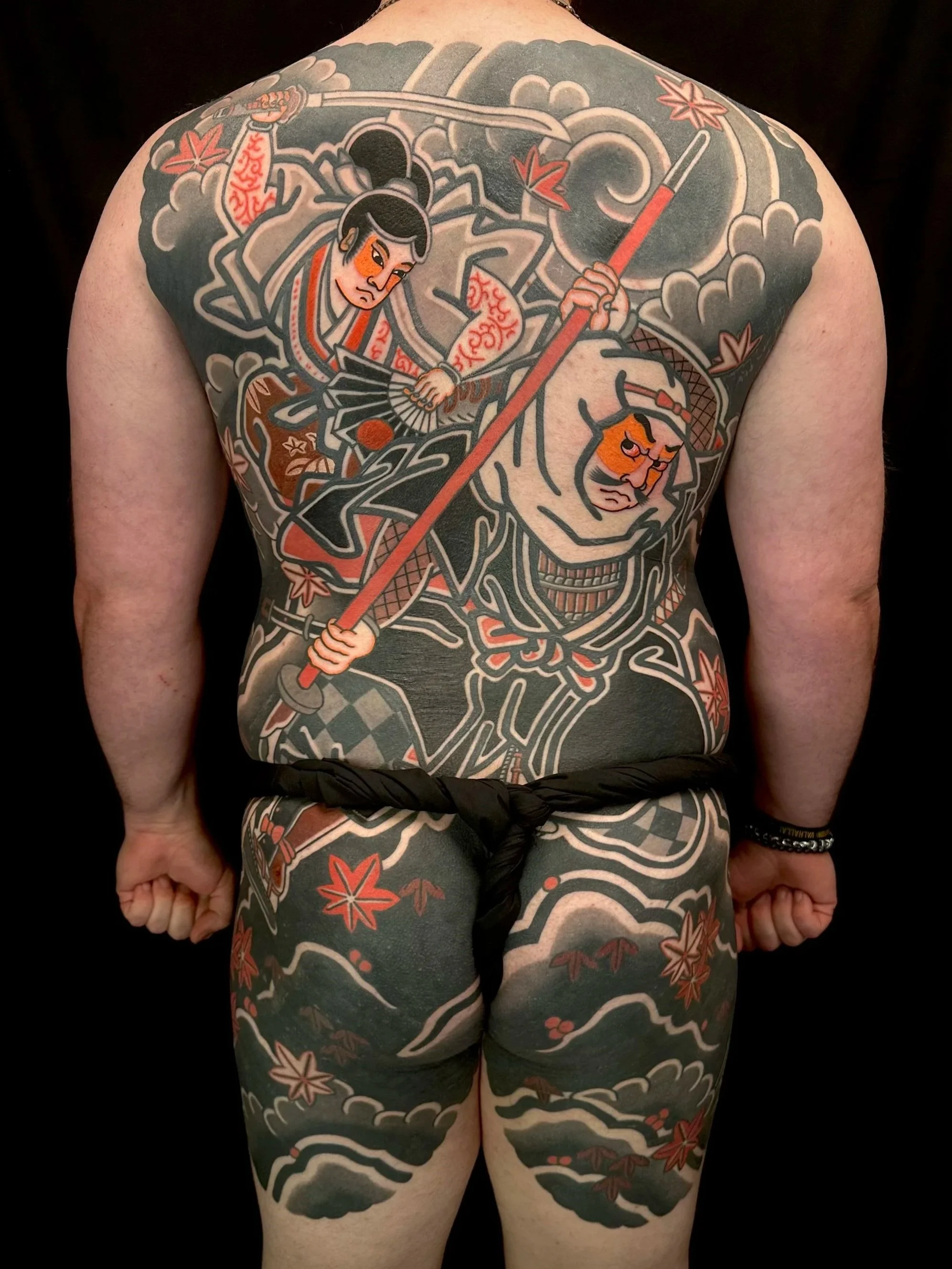 japanese backpiece tattoo samurai