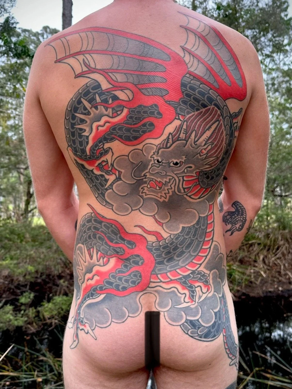 japanese tattoo backpiece dragon