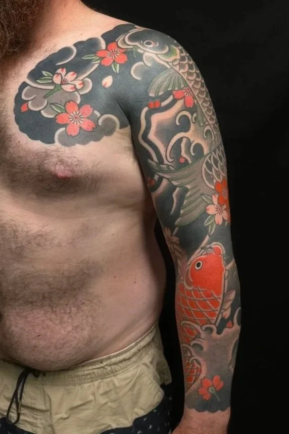 japanese koi full sleeve