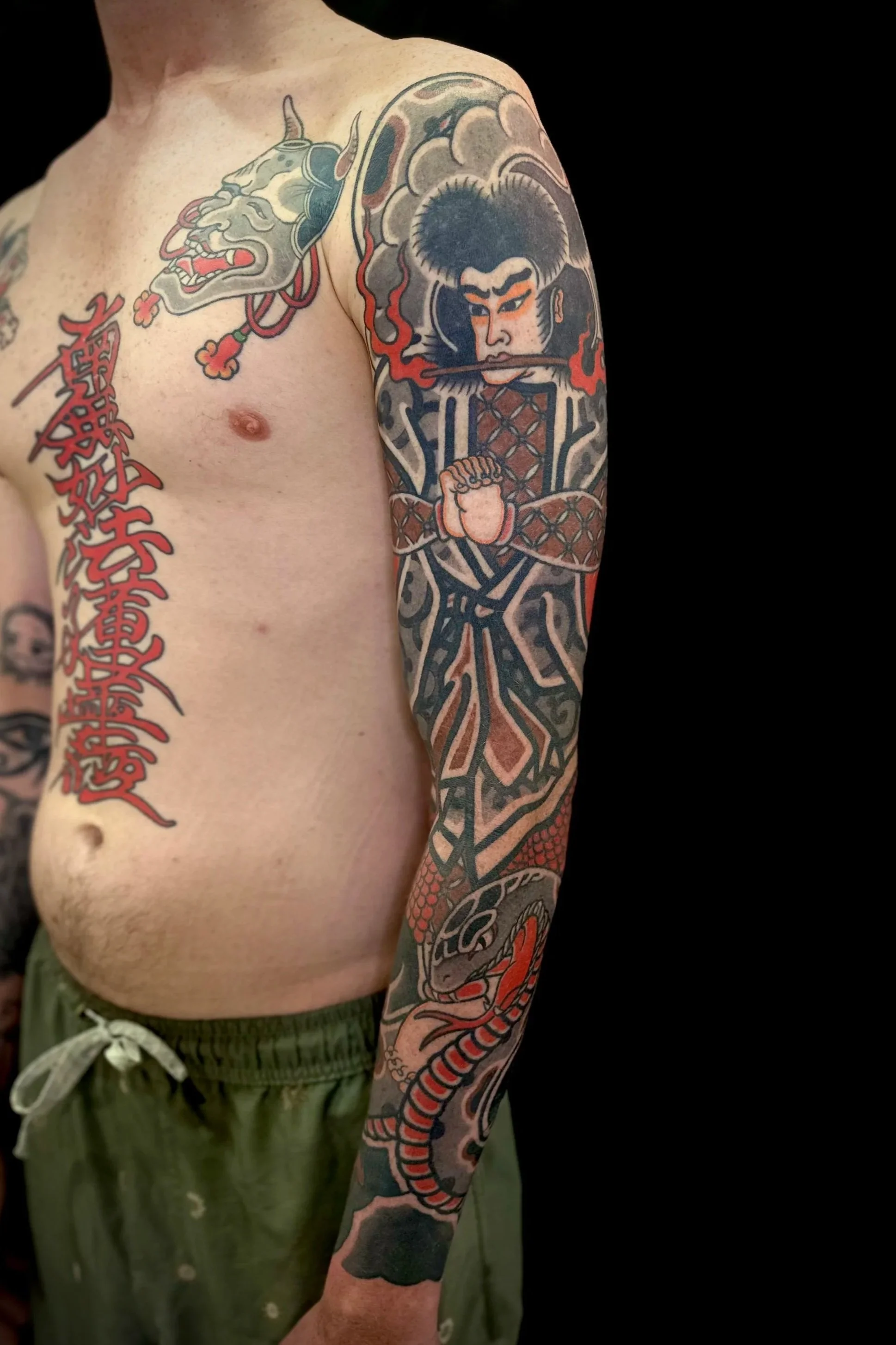japanese warrior sleeve