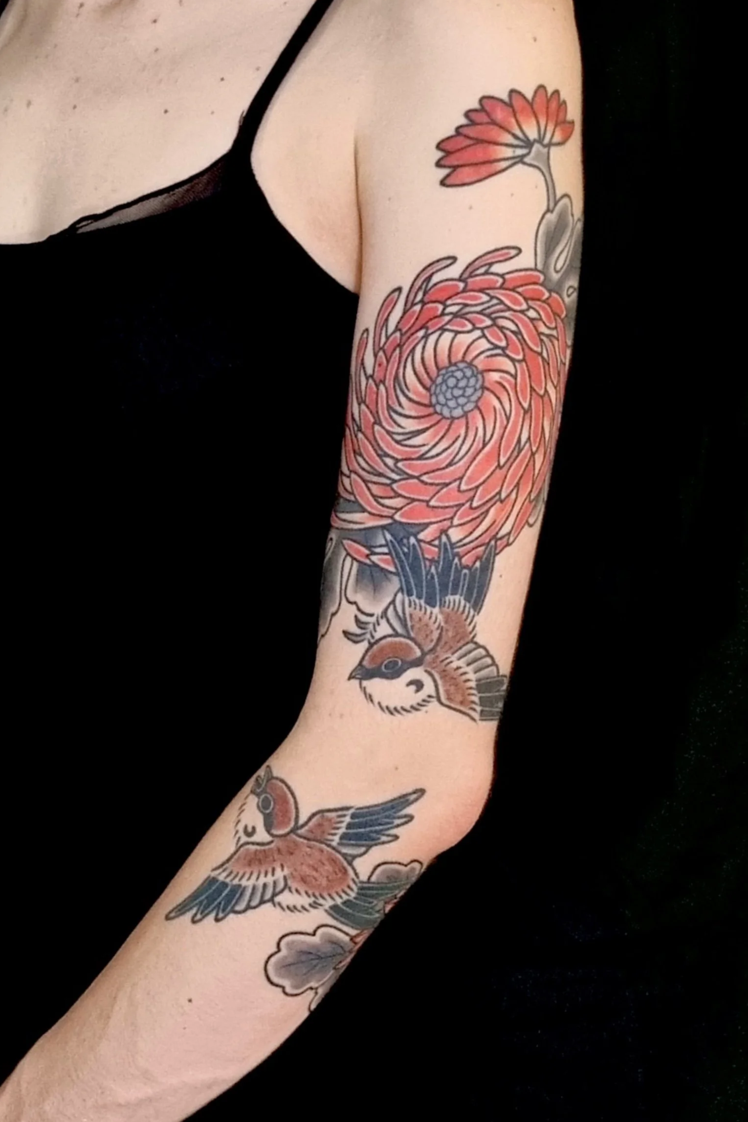 japanese flower tattoo brisbane