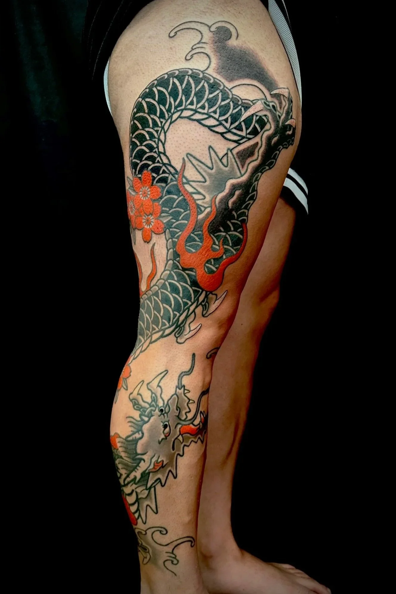 japanese large scale tattoo dragon