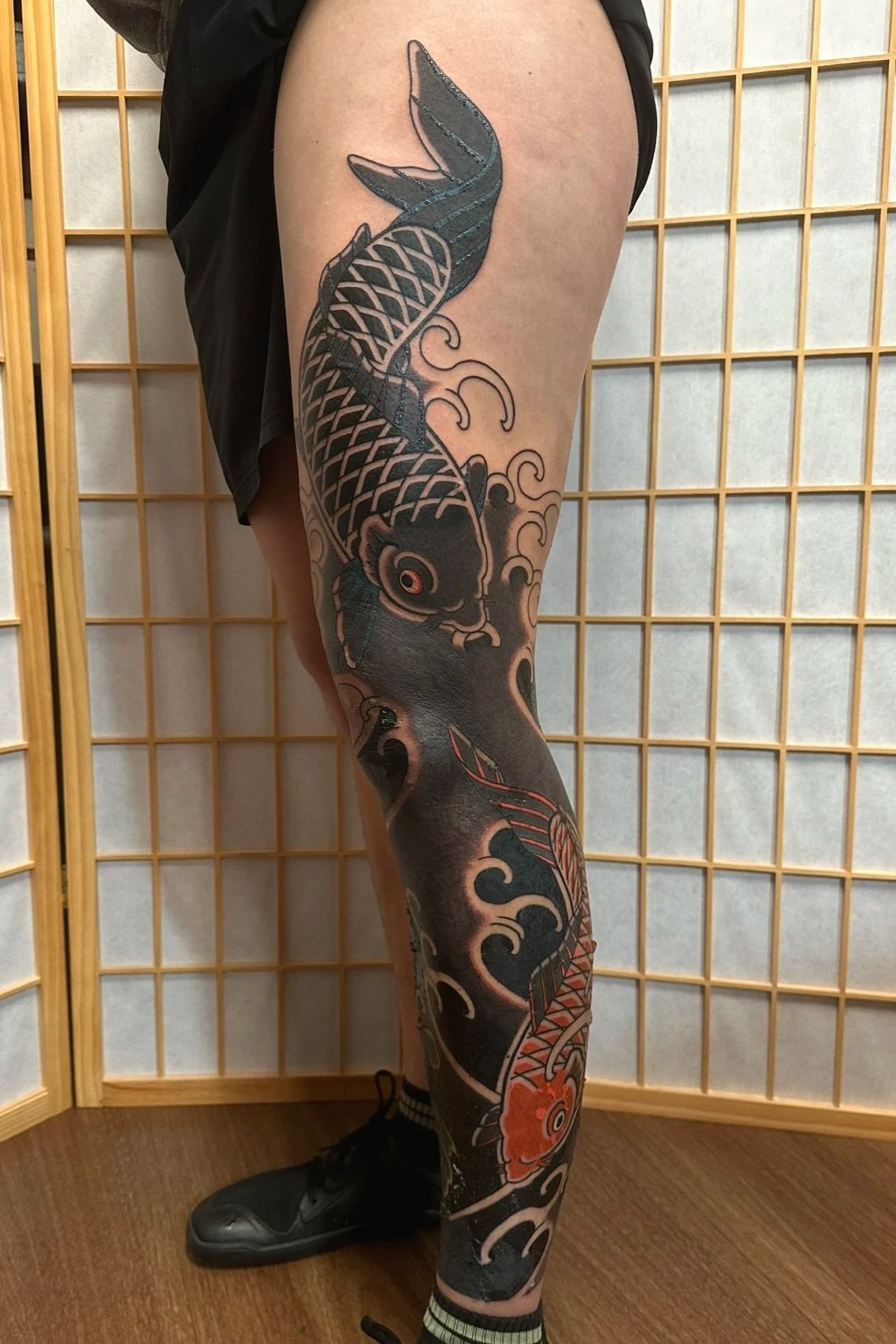 japanese large scale tattoo koi