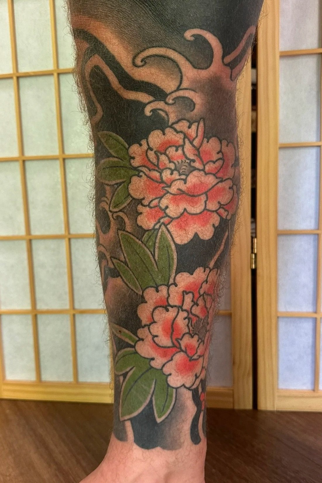 japanese peony tattoo brisbane