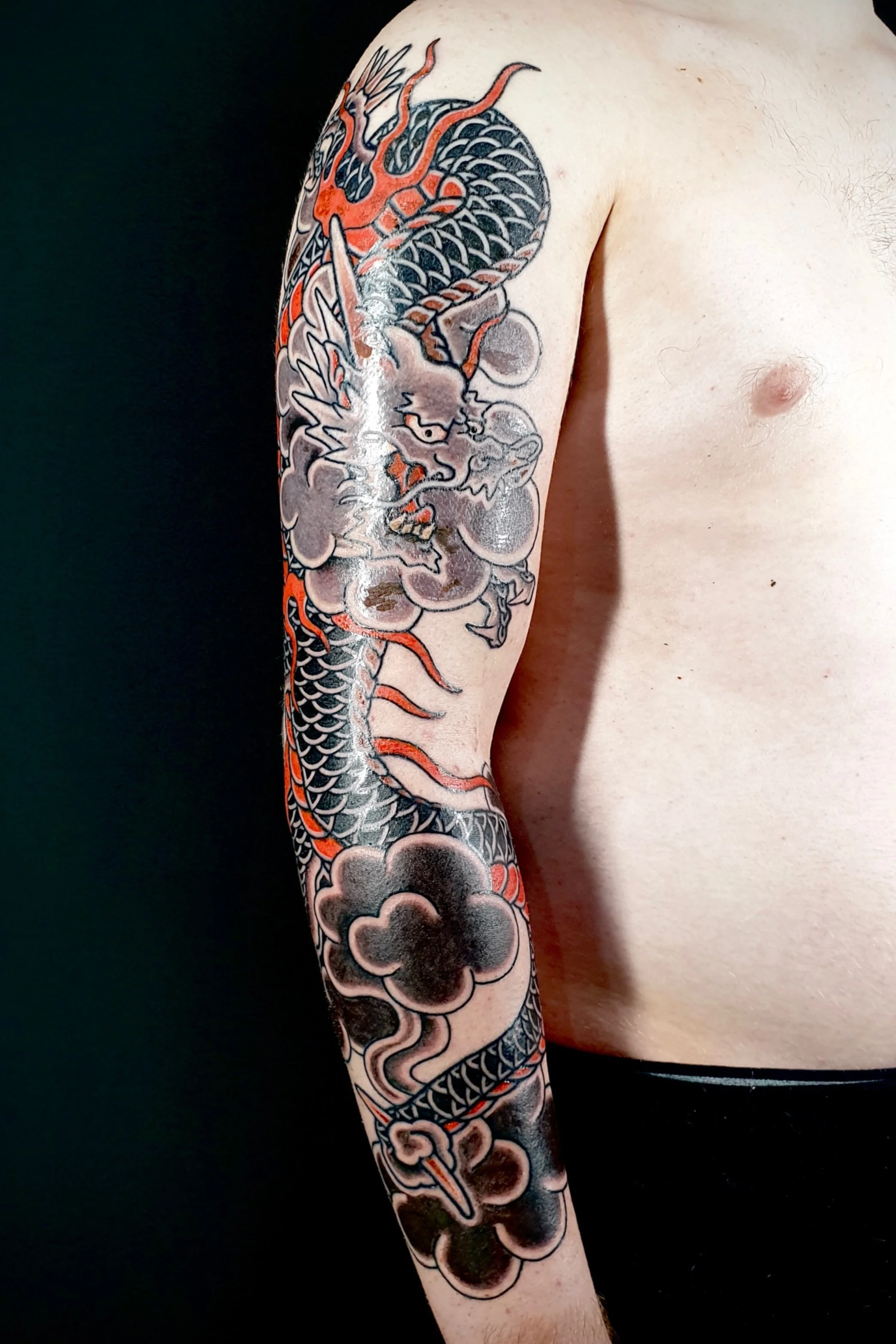japanese large scale tattoo dragon