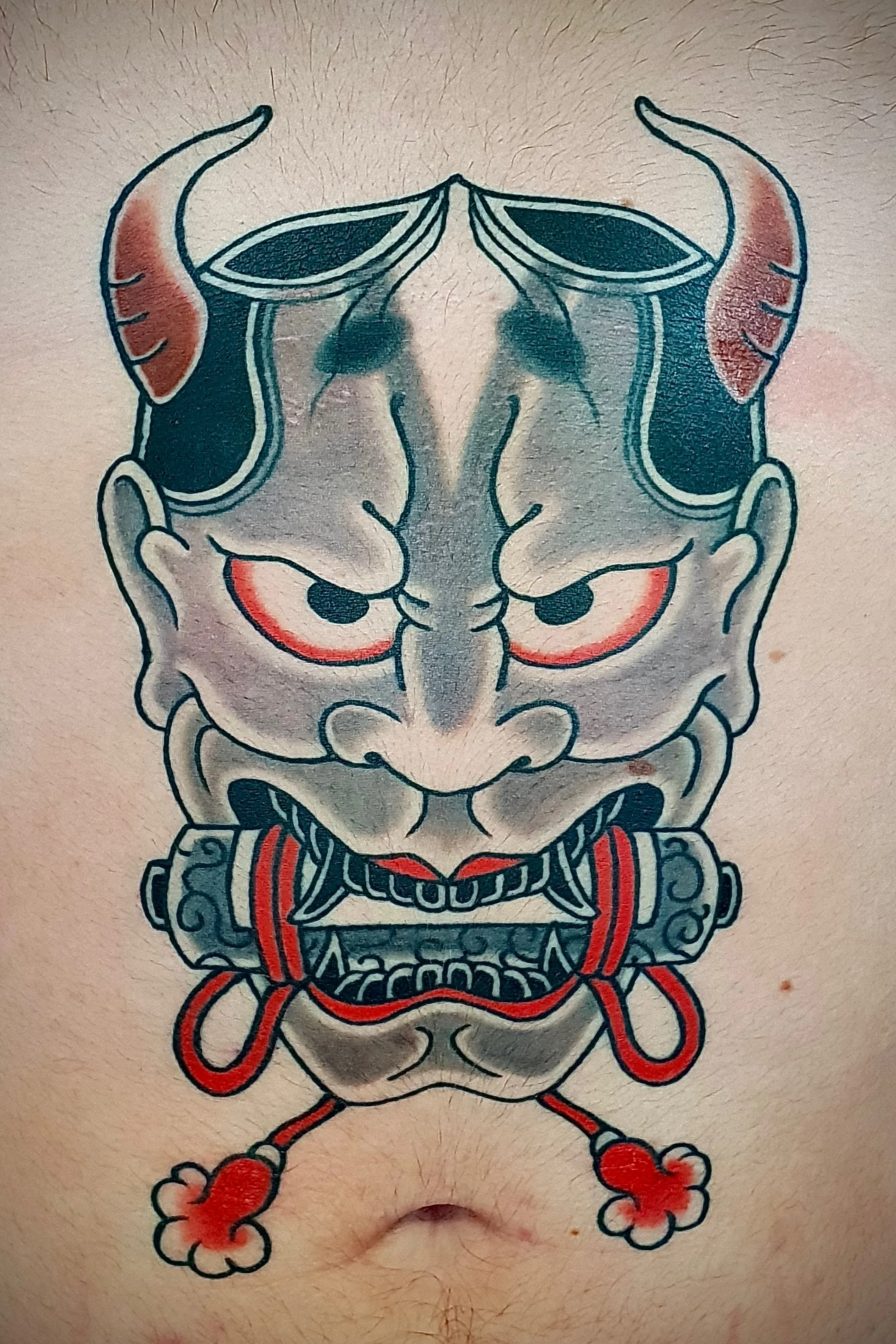 japanese large scale tattoo hannya mask