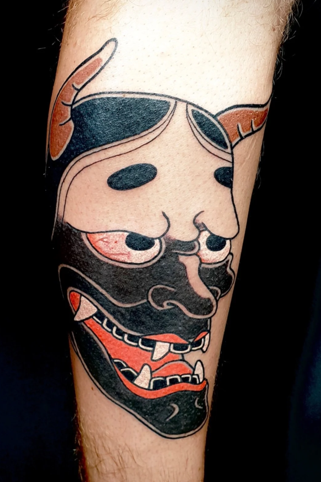 japanese hannya mask tattoo brisbane