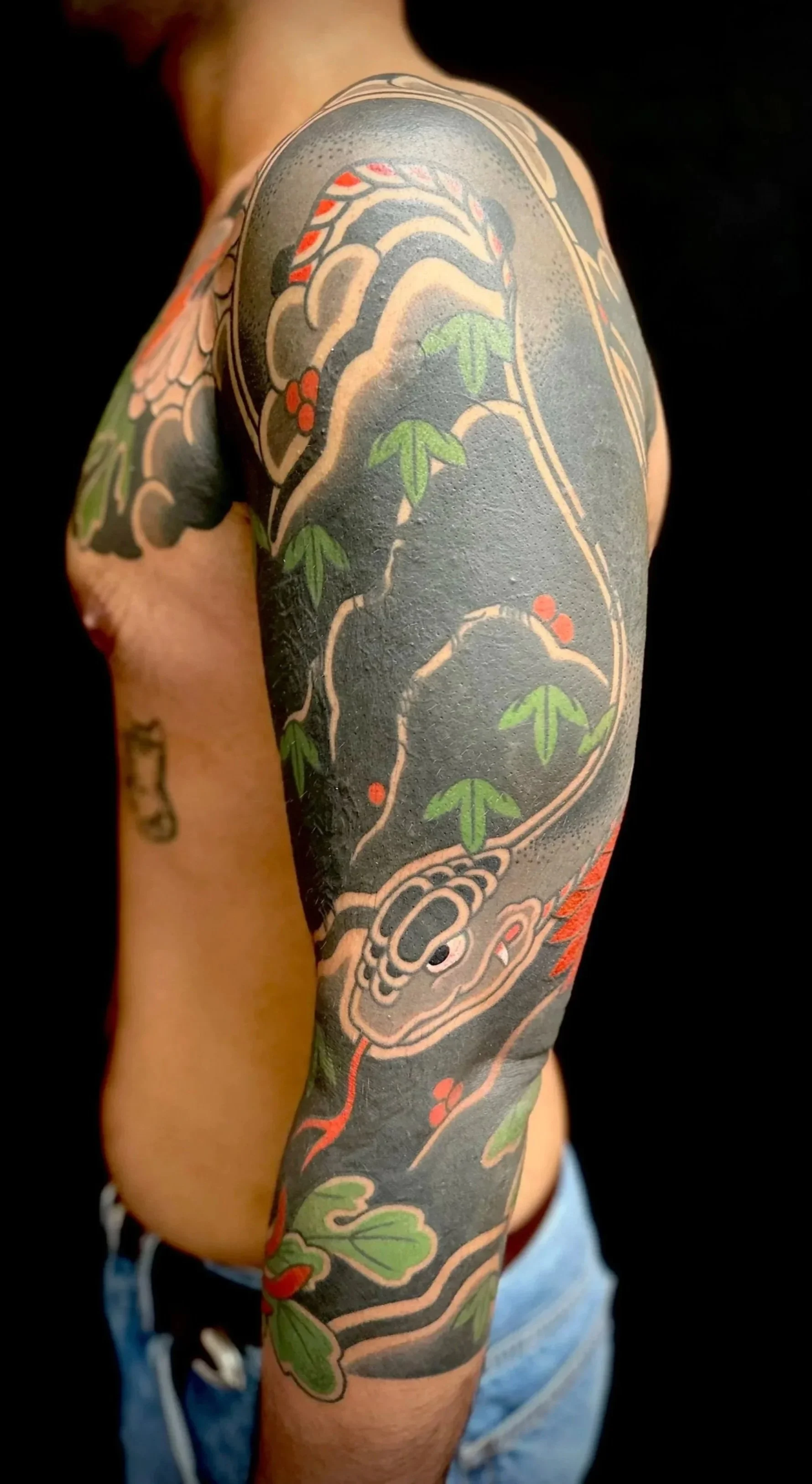 japanese snake sleeve