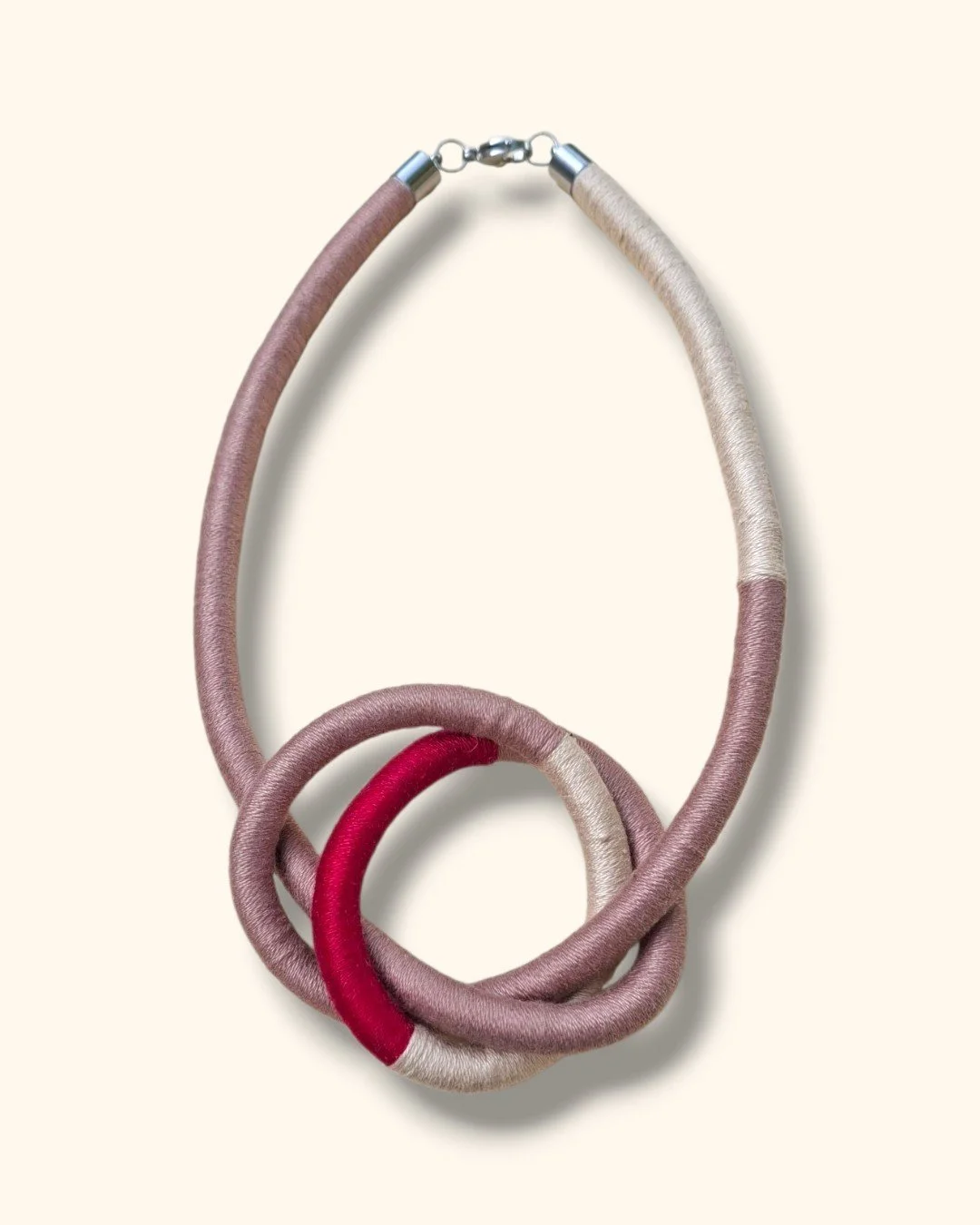 Collana  tessile "Non ti scordar" (copia)