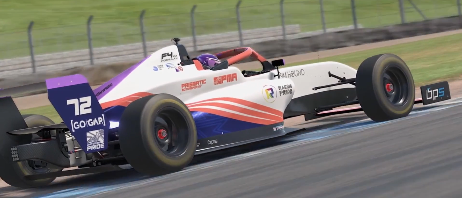 Racing Pride announces sponsorship of Prismatic Motorsports in British F4 Esports Championship