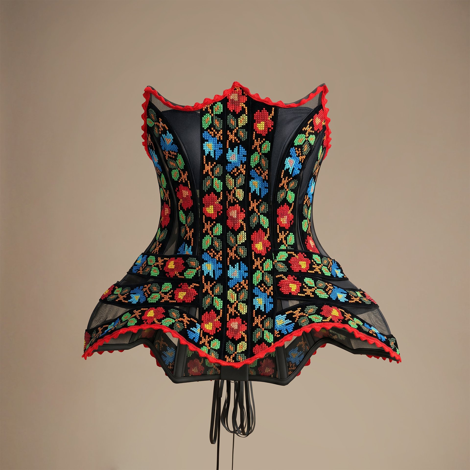 Negru Corset