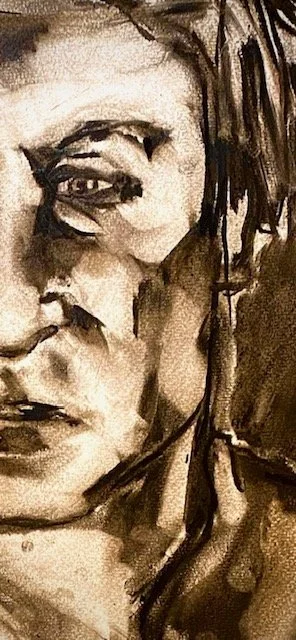 Charcoal on paper by Amanda Ooms (The Man)