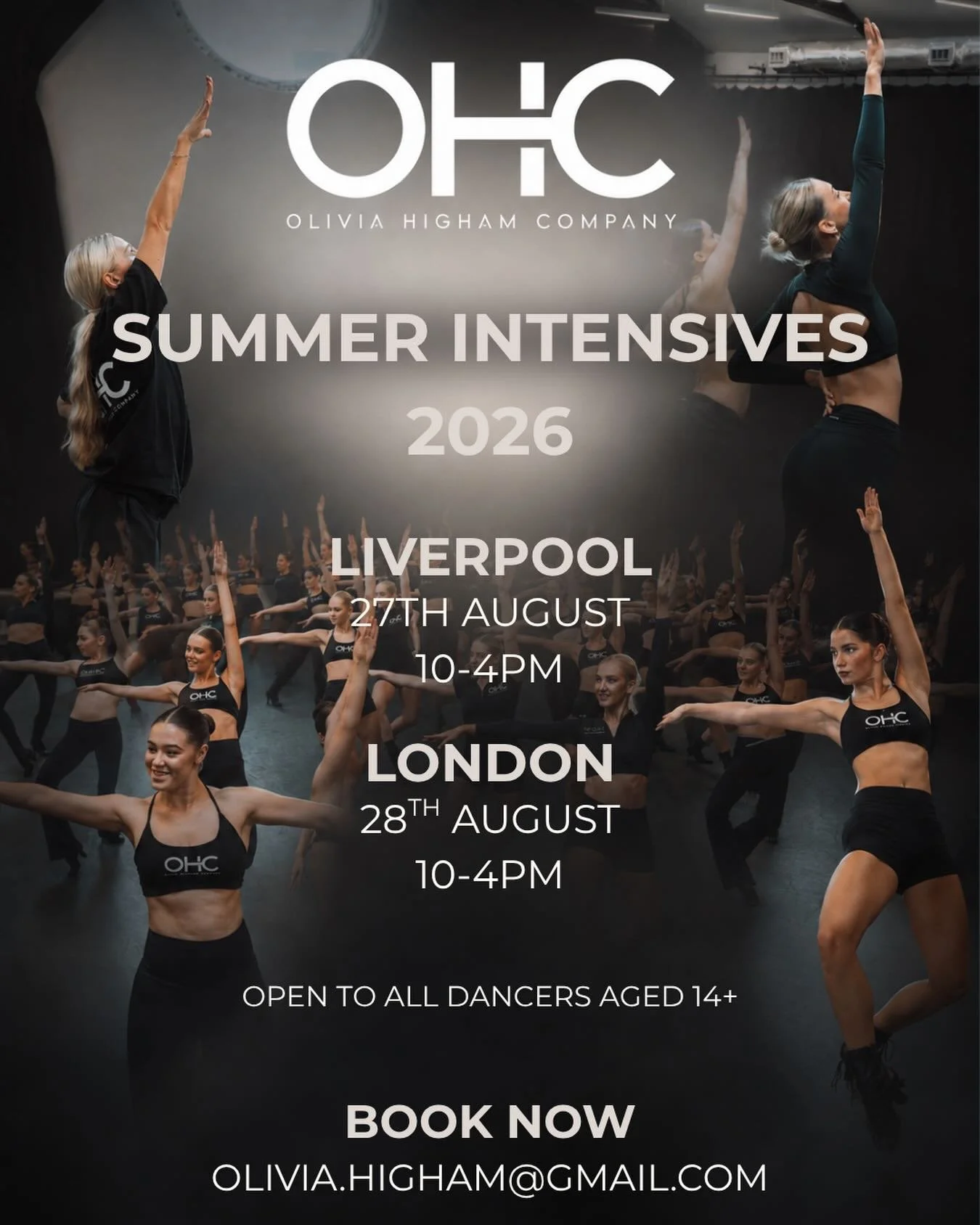 THE O.H.C SUMMER INTENSIVES 2026 💫💗 RESERVE YOUR SPOT NOW WITH 50% DEPOSIT - email to book- olivia.higham@gmail.com