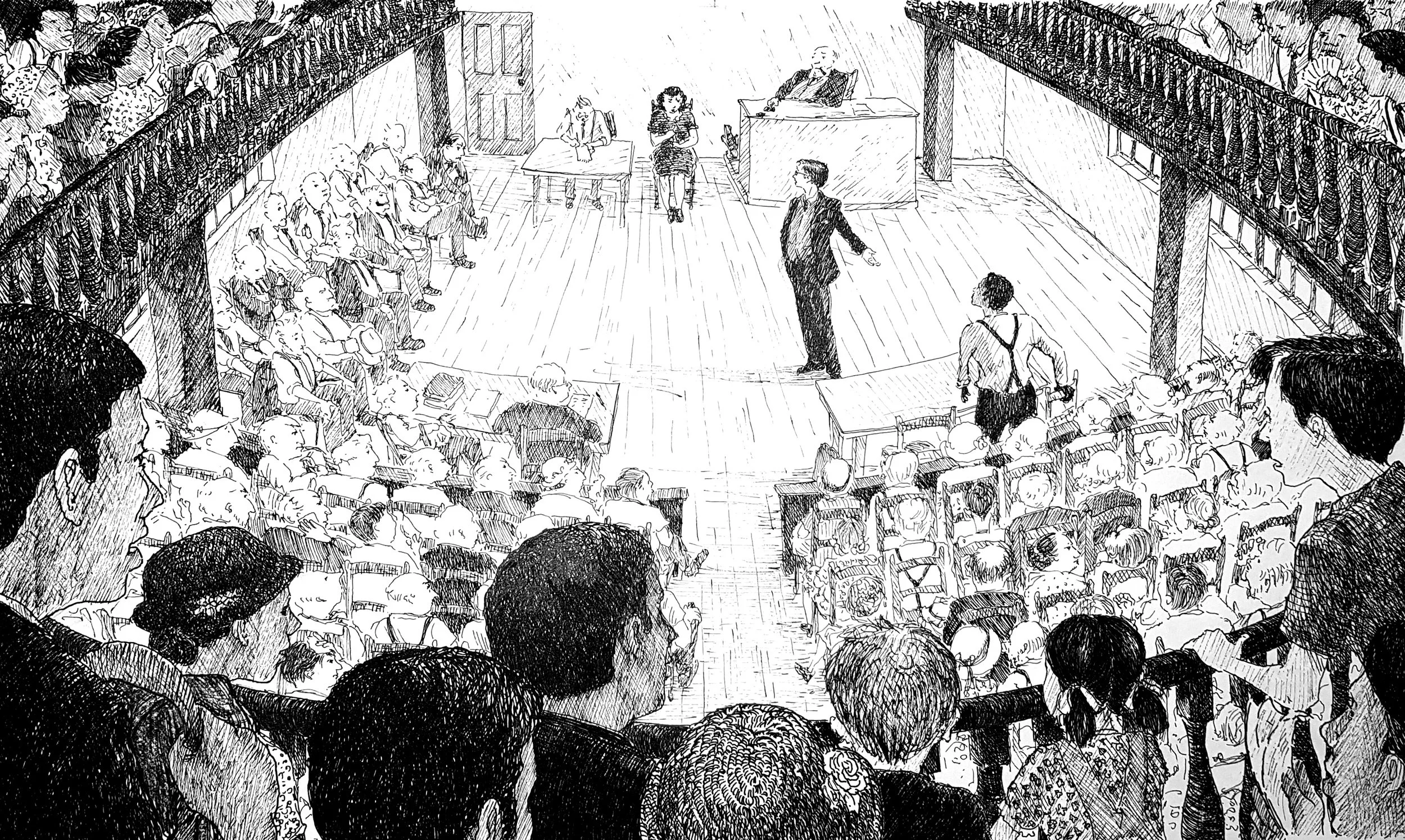 Atticus in the Courtroom - to Kill a Mockingbird, self initiated project