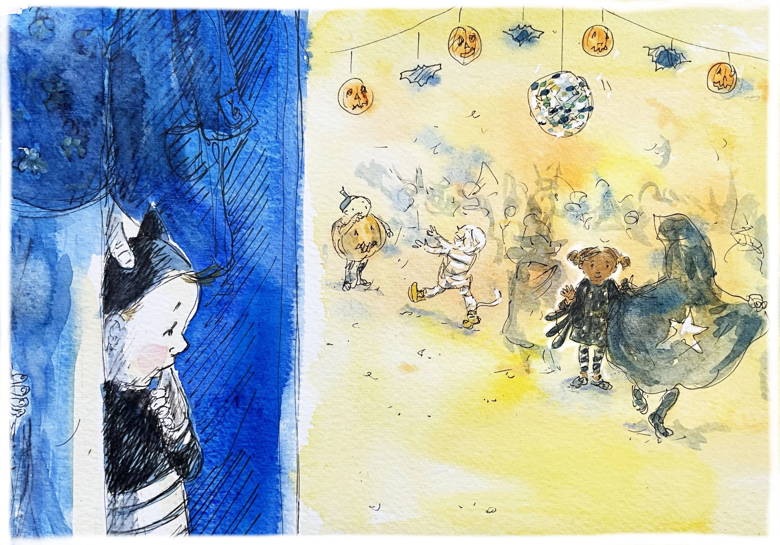 Batboy gets to the party and feels shy. Story about a shy boy attending a party and the friends he makes.